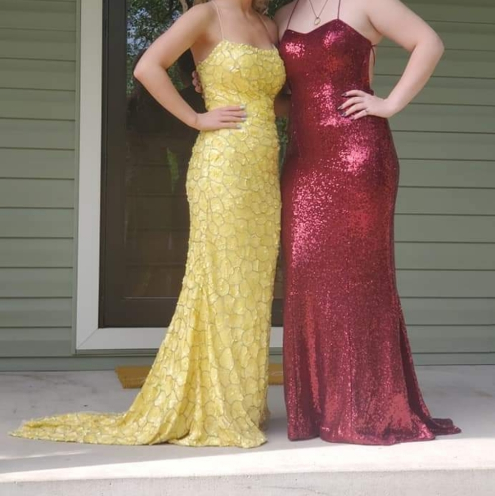 Sherri Hill, yellow sz 0